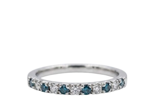 ANILLO ORO CROWN I BLUE