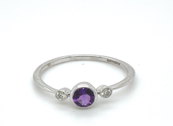 ANILLO ORO LAVANDA