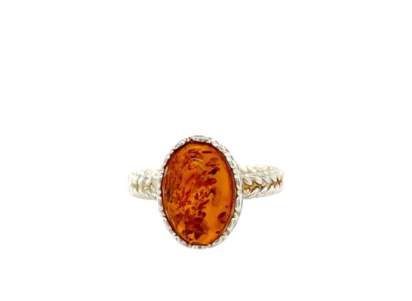 ANILLO TRENZADO AMBAR