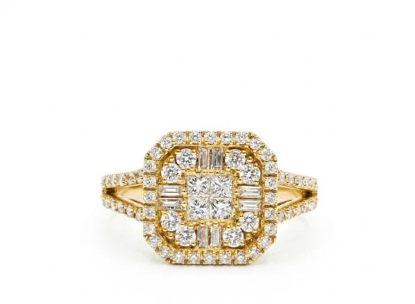 ANILLO ORO LABERINTO