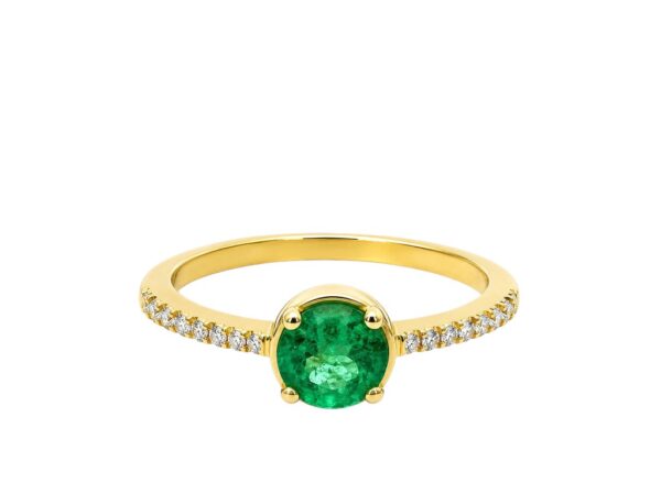 ANILLO ORO ESMERALDA