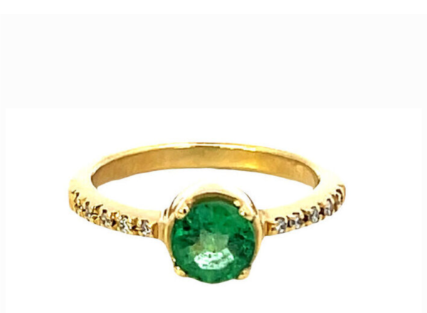 ANILLO ORO ESMERALDA