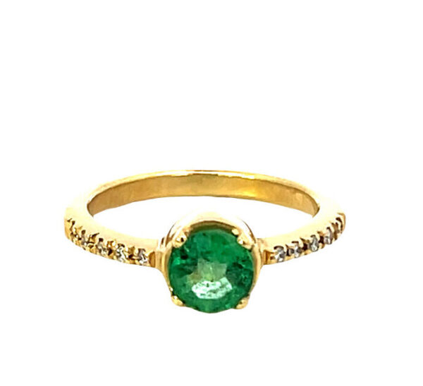 ANILLO ESMERALDA ORO 18K