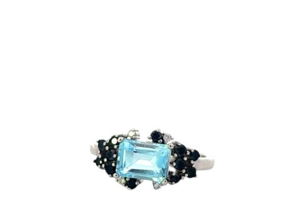 ANILLO AGUA MARINA V