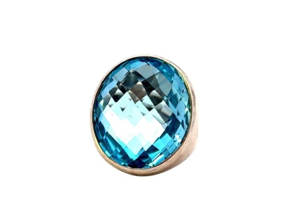 ANILLO TOPACIO AZUL