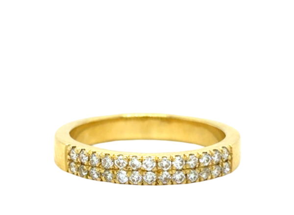 ANILLO ORO DOBLE CINTILLO