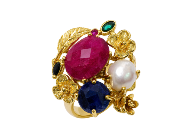 ANILLO JARDIN DE GEMAS