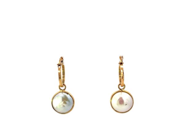 AROS ORO PERLA BOTÓN