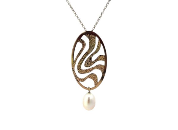 COLGANTE OVAL PERLA