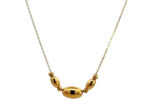 COLLAR ORO OVALES