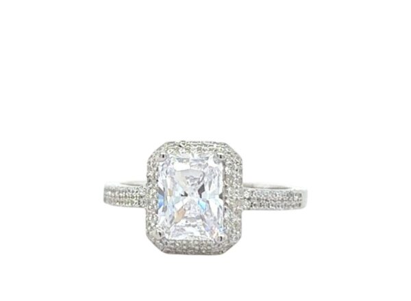 ANILLO HALO BAGUETTE