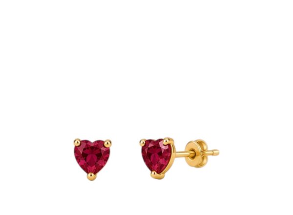 AROS CORAZÓN DE RUBÍ