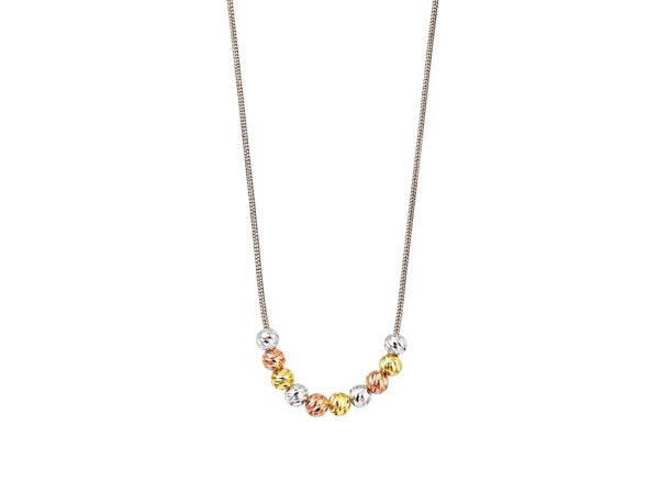 COLLAR PLATA TRICOLOR