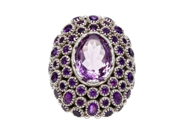 ANILLO BOMBÉ AMATISTA