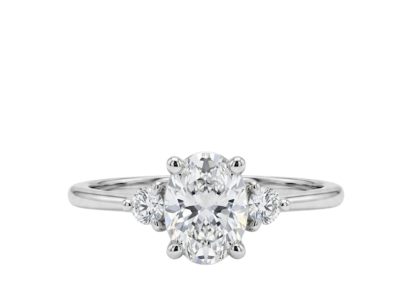 ANILLO ORO TRILOGÍA OVAL