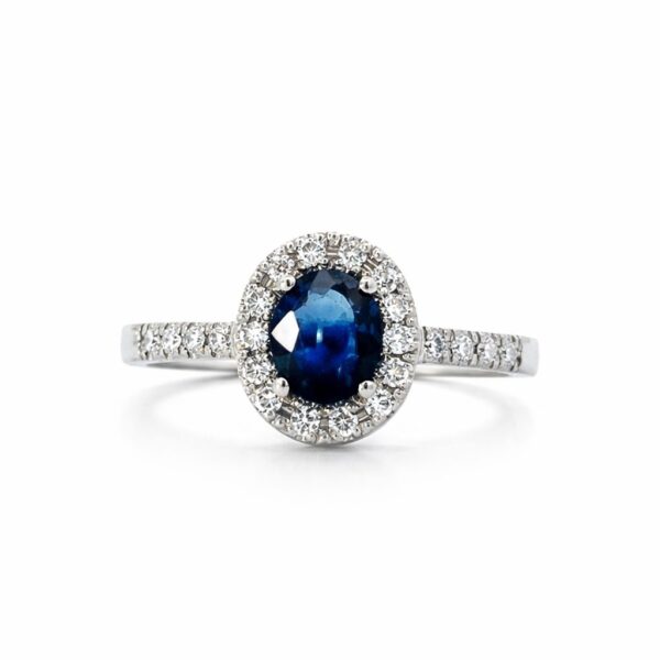 ANILLO ÓVALO ZAFIRO