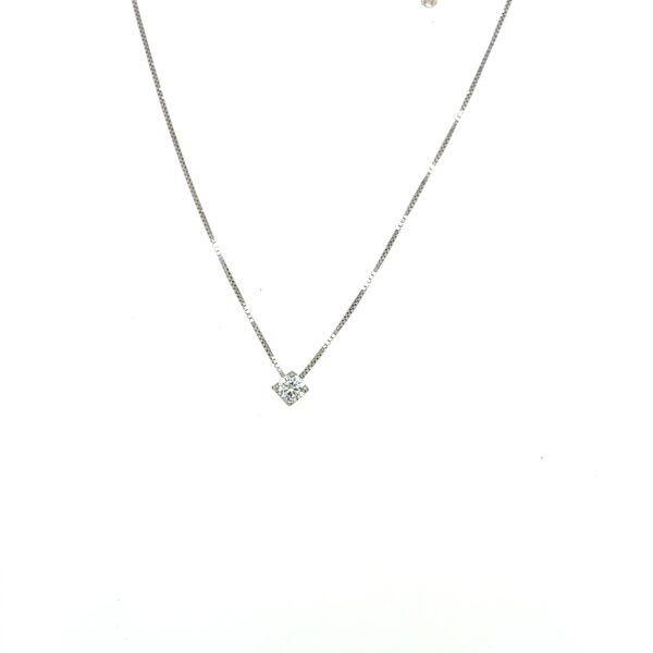 PUNTO DE LUZ DE ORO BLANCO 18k