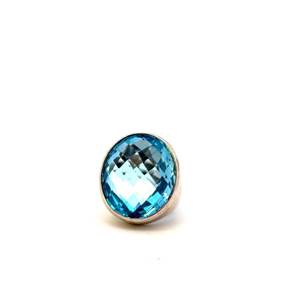 ANILLO TOPACIO AZUL