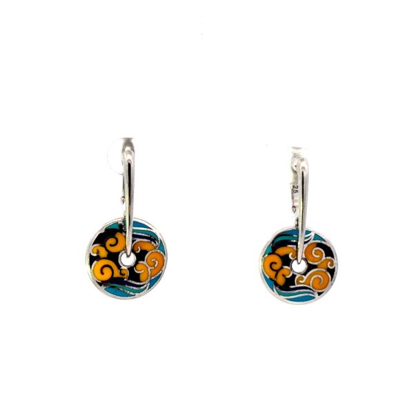 AROS DE PLATA 925 ESMALTADO